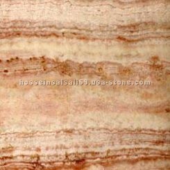 Pink travertine