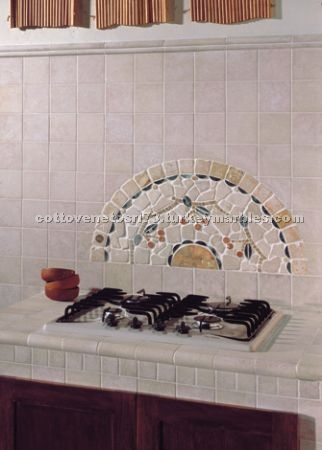 Travertine medallion