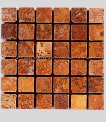 Tumbled Travertine mosaics