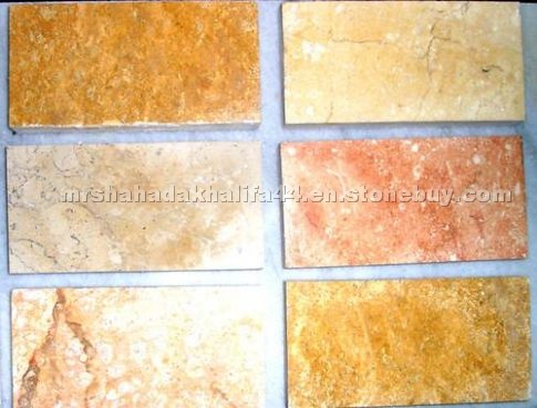 Samples stones : Yellow, Gray, Rosy, White, Beige