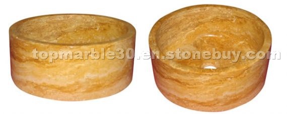 Mini Eterno - Yellow - Semi Polished Travertine Ba