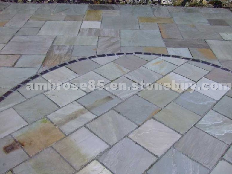 Kotah Blue with Brown and Kotah Grey Patio