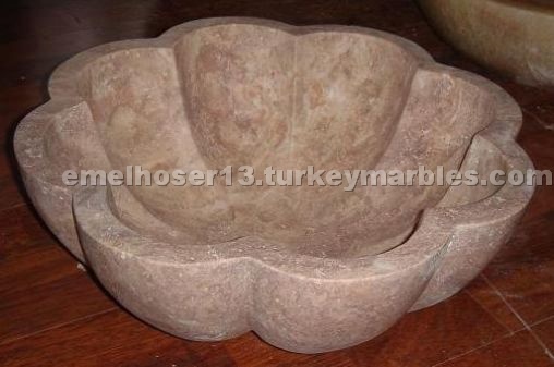 Travertine bowl