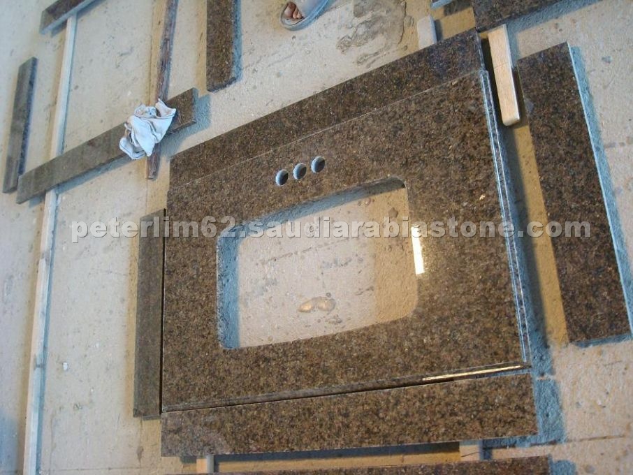 Granite Vanity Top Tropical Brown