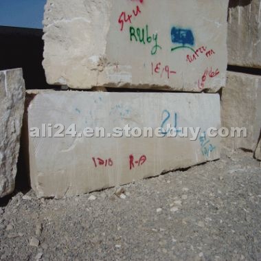 Super white travertine block
