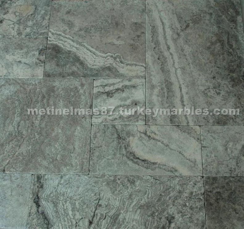 Silver Tumbled French Pattern