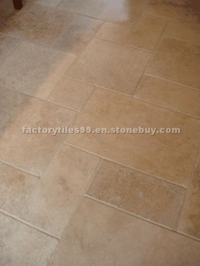 Ivory Beige Cobble Travertine