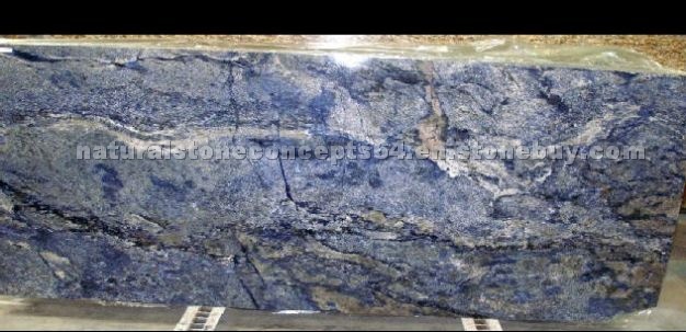 Blue Bahia granite slabs