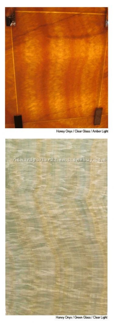 Onyx Laminated Glass Slab