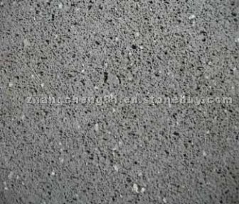 Black vacuolar basalt (lava rock)