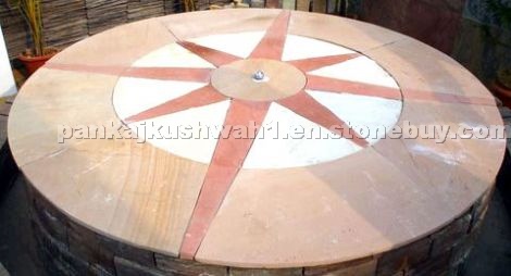 Sandstone Circle Paving Stone