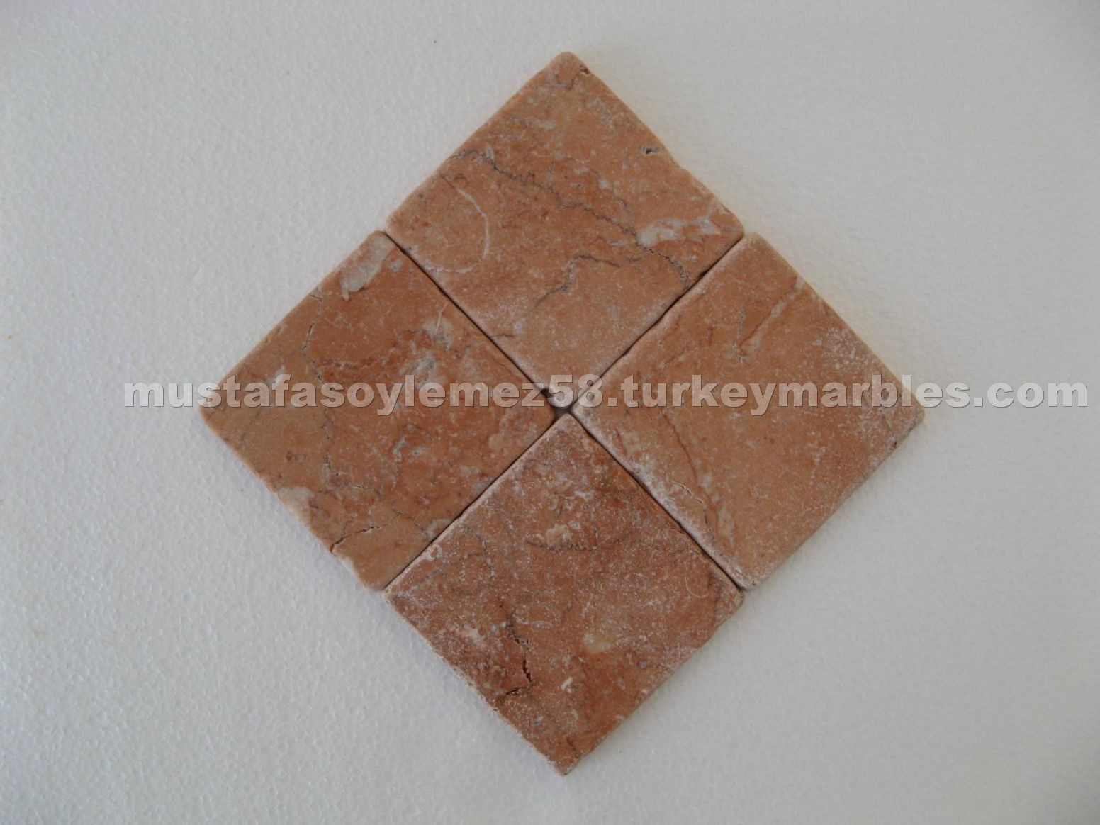 Diana Rosa Marble 10x10 cm Tumbled
