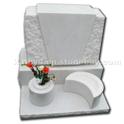 Polished White Marble memorials
