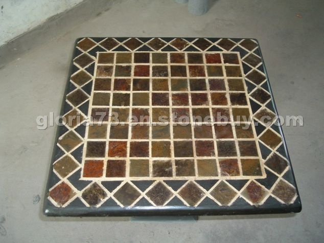 Mosaic slate table