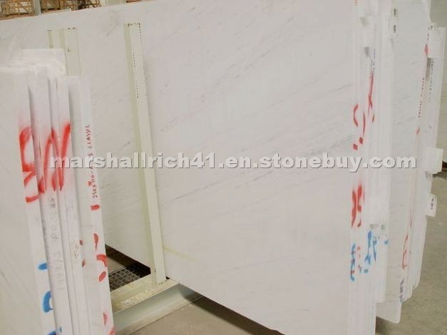 White Polaris Marble slabs