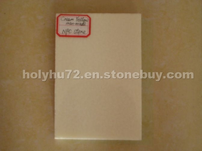 Cream Yellow quartz stones