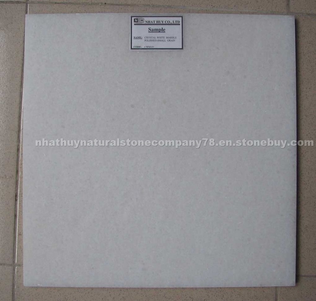 Pure white marble