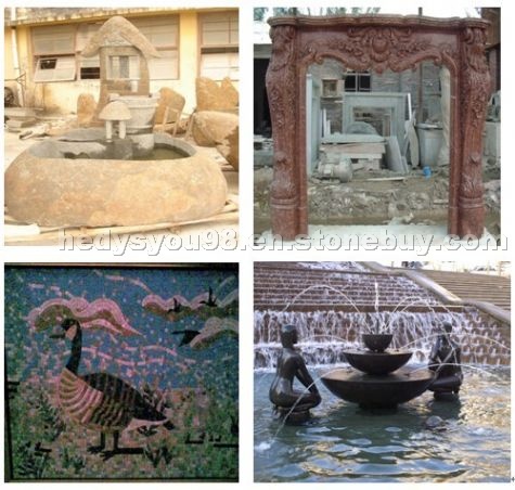 Fountain, Flowerpot, Fireplaces