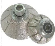 Vacuum brazed diamond router bit