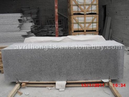 Polished G603 granite slab cutting