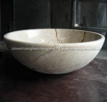 Sahara Beige Botticino Marble Basin