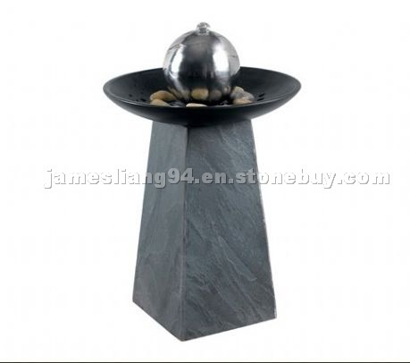 FSF1122B stone fountain with gazing ball