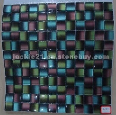 Glass crystal mosaic