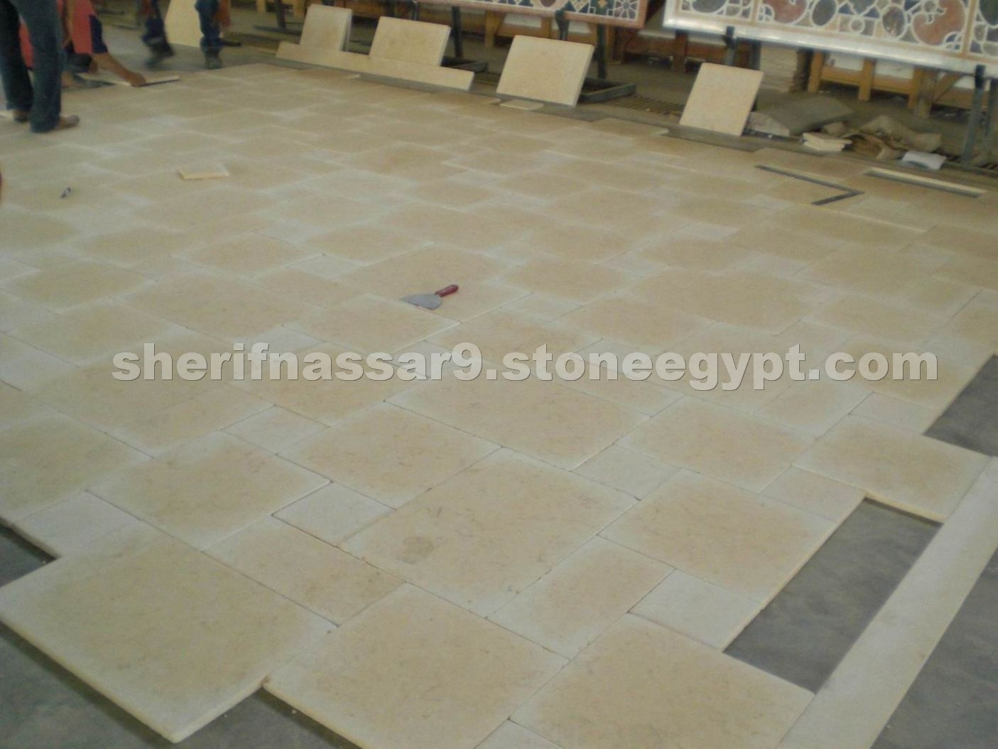 Sunny Marble Pavers