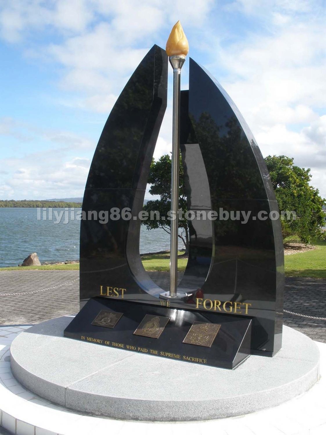 Absolute Black Granite Memorial