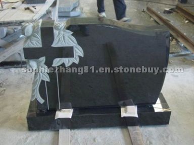 Black granite monument, tombstone