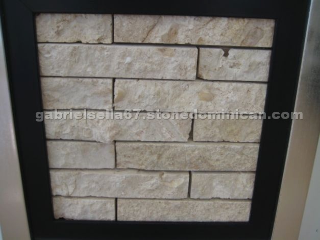 Split Face Coral Stone Mosaics