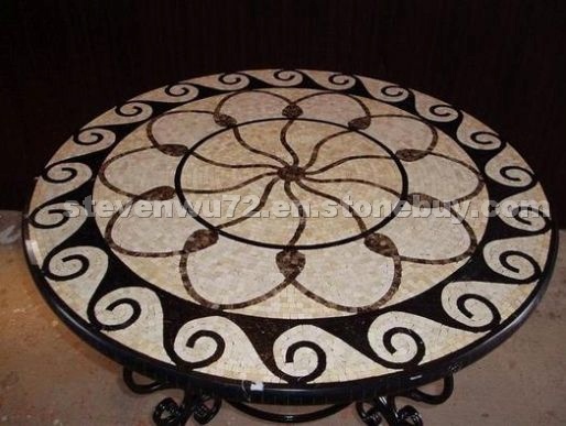 Marble Mosaic Table Top Patterns(Round)