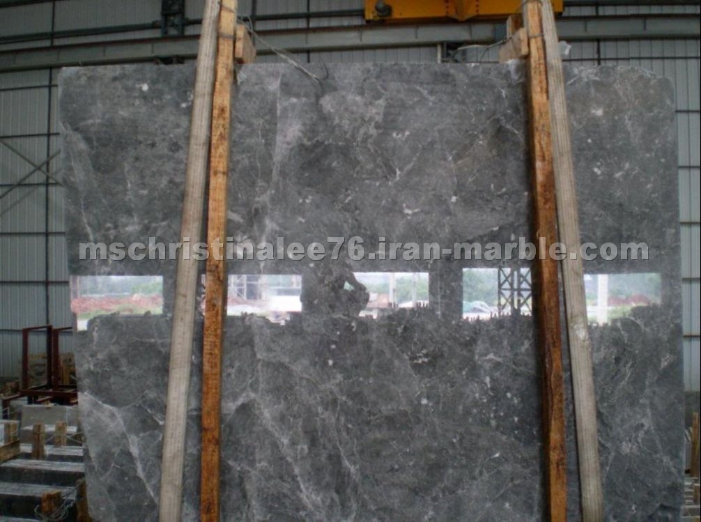 Grey marble slabs