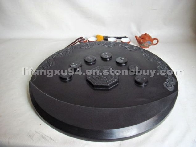 Chinese Stone Tea Tray- Handcrafted Natural Stone