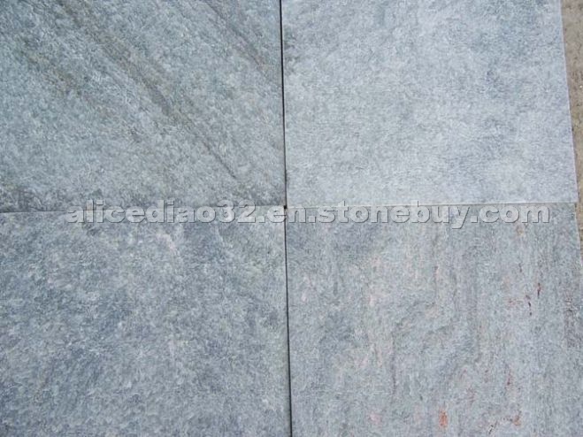 green quartzite flamed