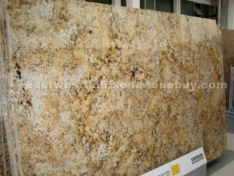 Golden Persa granite slabs