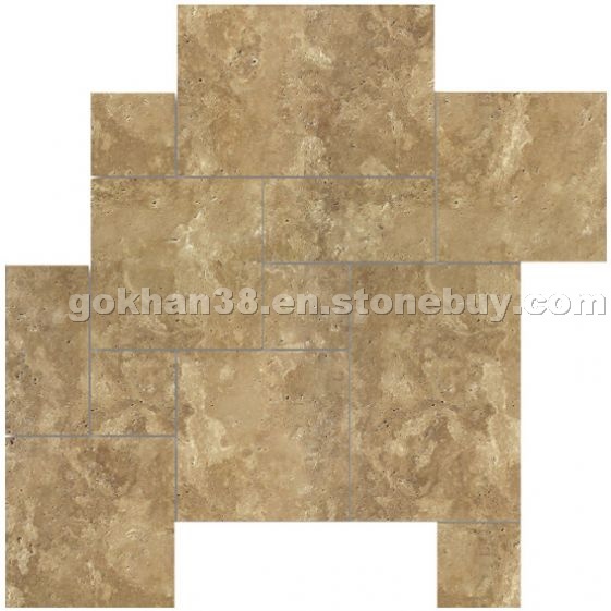 Travertine Walnut French Pattern