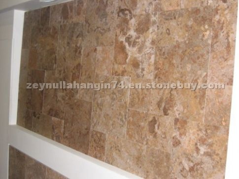 Arizona red travertine french pattern
