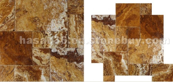 Yellow Travertine Patterns