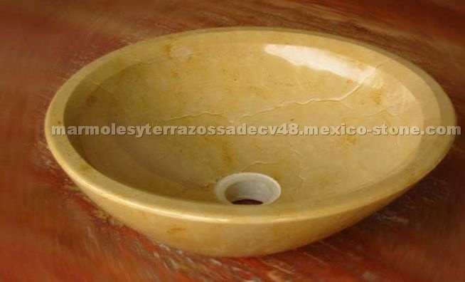 Sink - With Beige Marble