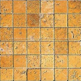 Travertine Jaune Patine mosaic tiles