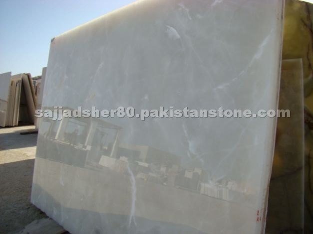 Ice White Onyx Slabs