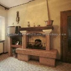 Lessinia Stone fireplace