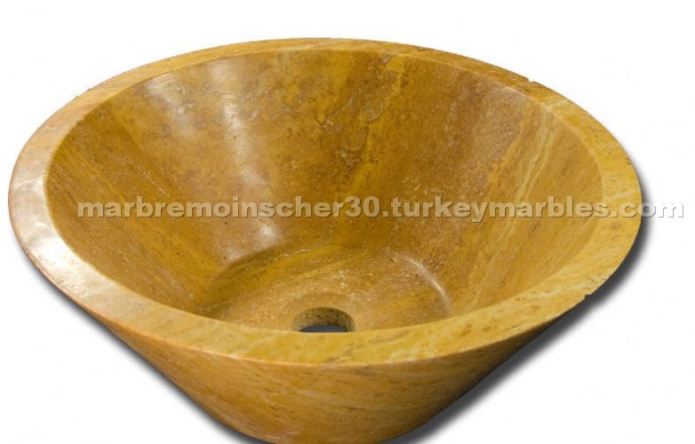 Sink - Gold Travertine