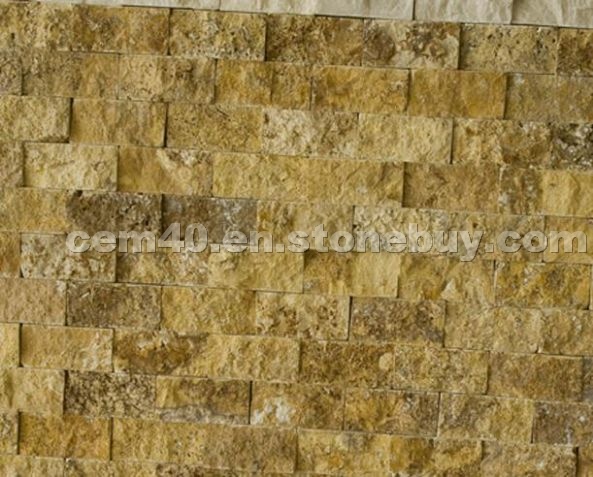 Yellow - Gold Travertine Mosaic