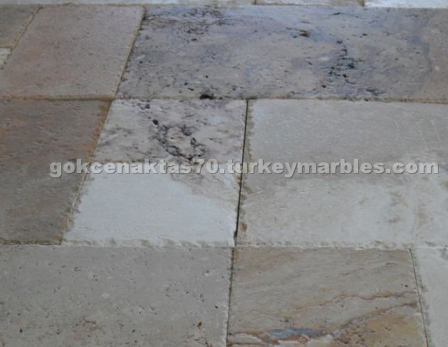 Caribbean Travertine Chiseled Edge
