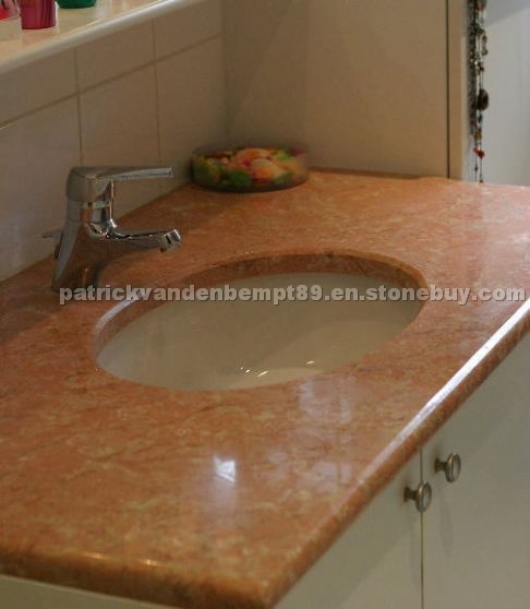 Rose Marble Vanity Top