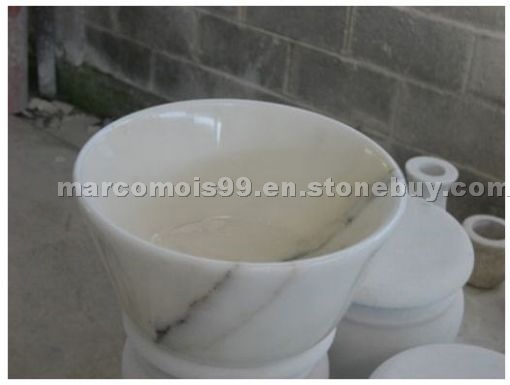 Bianco Carrara Marble Basins