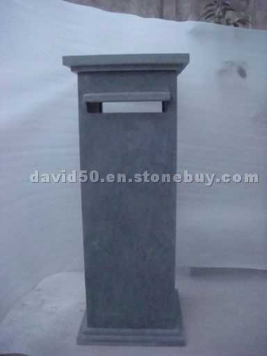 Offer blue limestone letter box