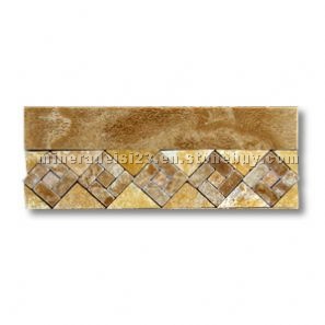Cappuccino - River Gold Travertine Border